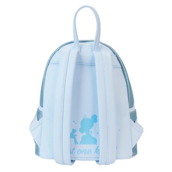 Disney The Princess and the Frog Tiana Blue Gown Glitter Cosplay Mini Backpack - Picture 5 of 7